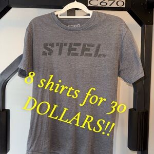 8 men’s name brand t shirts for ONLY 30!!